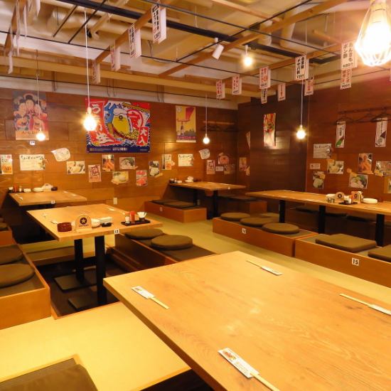 Equipped with sunken kotatsu seats! Banquets for up to 45 people possible!!