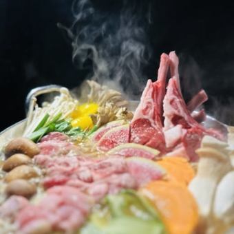 ☆濃厚味噌羊肉鍋☆【新定番だべ！北海道民好みの鍋コース】※料理のみのコースです