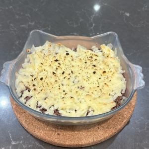 マッシュポテトのミートグラタン