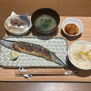 烤盐秋刀鱼套餐