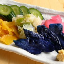 Assorted pickles/green onion toro