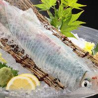 9月～11月限定■活イカ、博多もつ鍋　竹コース■7800円⇒6800円【飲み放題120分付】