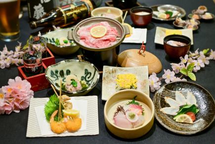3月～5月限定■春の夕凪コース■牛陶板等5500円⇒5000円【飲放題120分】