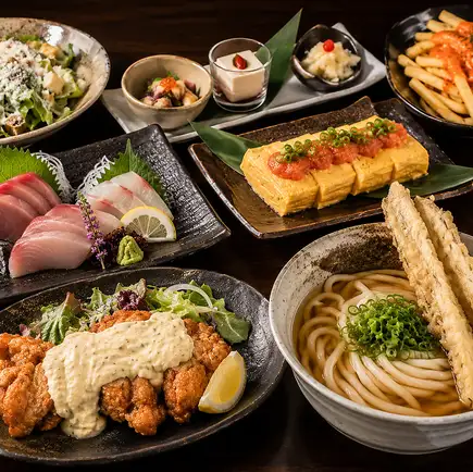 【3H飲放】豊洲直送鮮魚三種盛り×宮崎名物チキン南蛮や明太子の逸品『海』全8品4690円⇒3980円