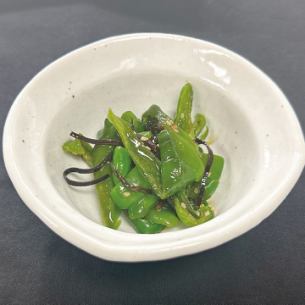 ～ごま香る～ピーマンの塩昆布和え