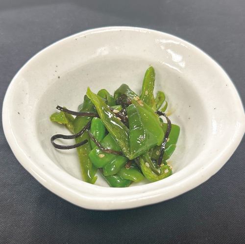 ～ごま香る～ピーマンの塩昆布和え