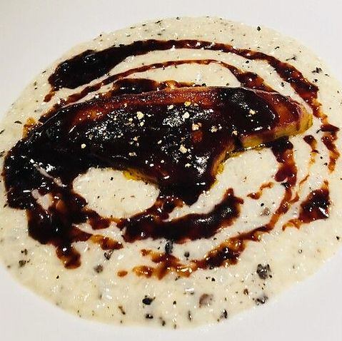 Risotto with foie gras and truffles