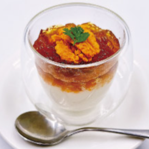 雲丹と豆腐のパリソワール