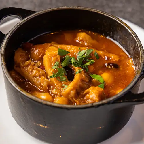 Tripe and four-bean stew