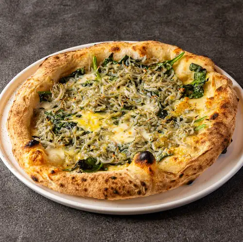 Bianchetti e Spinach (whitebait, spinach)