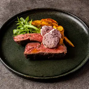 Steak frites with red wine butter