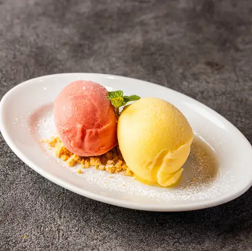 Two seasonal gelato flavors