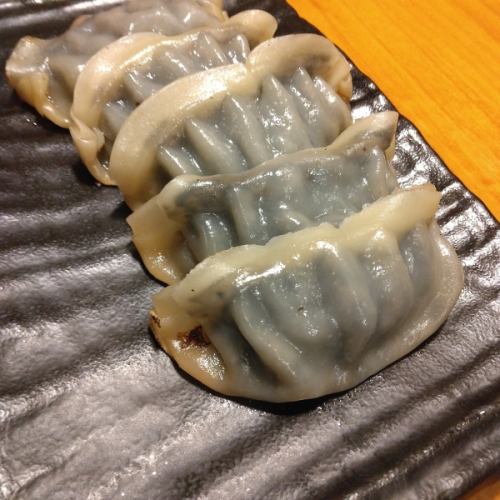 squid ink dumplings