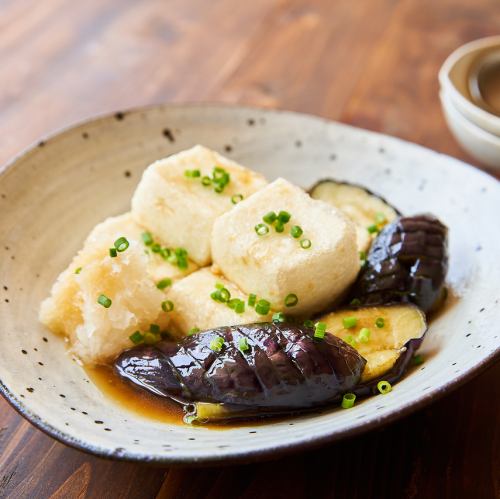 茄子と豆腐の揚げ出し