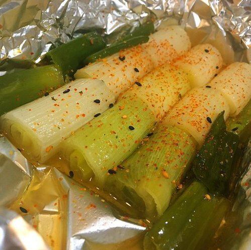 とろとろ下仁田ネギの丸ごとホイル焼き