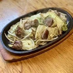 Grilled Chicken Gizzards with Garlic
