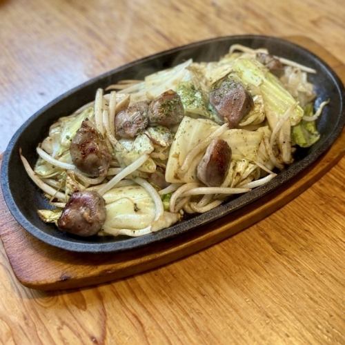 Grilled Chicken Gizzards with Garlic