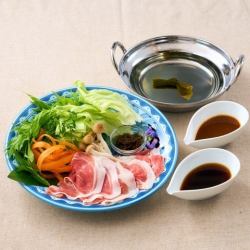 あぐー豚のしゃぶしゃぶ 黒糖もろみ味噌