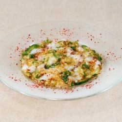 真たこのカルパッチョ 香味葱塩たれ