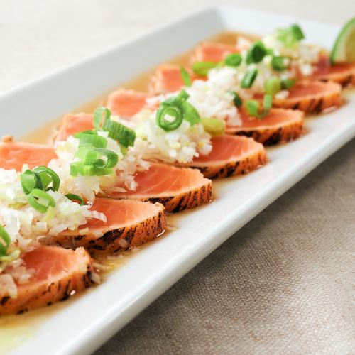 ポン酢でさっぱり!炙りサーモン