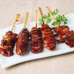 Assorted skewers