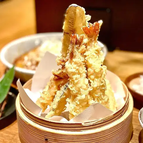 『安くて旨い！』米油100％の天ぷらを堪能