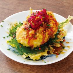 ささみ梅しそ天