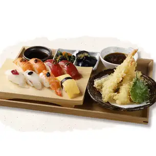 にぎり寿し8カン＆天ぷら定食