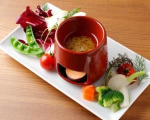 Bagna Cauda with Timo's Specialty Colorful Vegetables