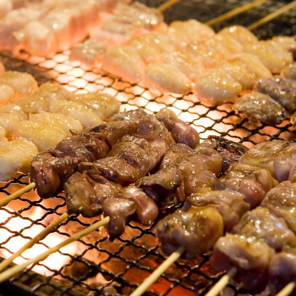 The proud skewers are deliciously baked with Bincho charcoal.