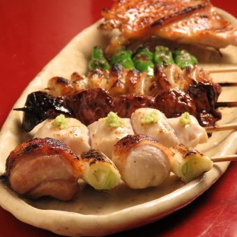 ★2 hours of all-you-can-drink! ■Charcoal-grilled all-you-can-drink course (5 dishes) 6,200 yen per person