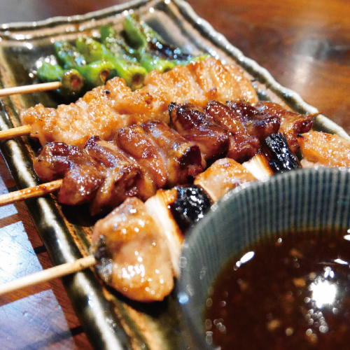 ★Recommended dish★ Assorted Yakitori with sauce (4 pieces)