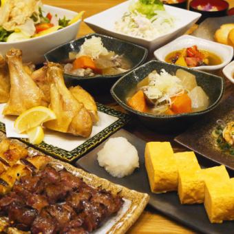 ★150分飲み放題!■鶏味座コース(お料理7品)お一人様7500円