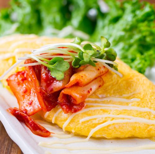 kimchi cheese omelette