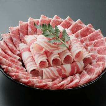 5月宴會【享用阿古豬肉的涮鍋方案】共5道菜◆含120分鐘無限暢飲4,980日圓（含稅）