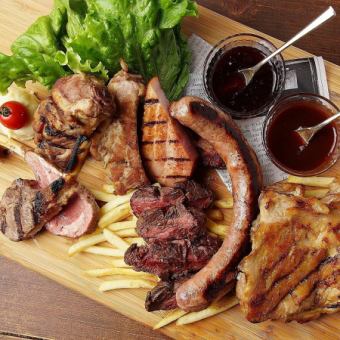 【全品食べ放題◎】3時間飲み放題付『豪華な肉バルステーキ19品コース』4480円⇒3480円