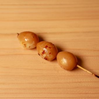 トロける味付けうずら串