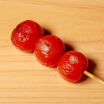プチトマトの炭火焼