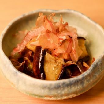 焼き茄子の出汁浸し