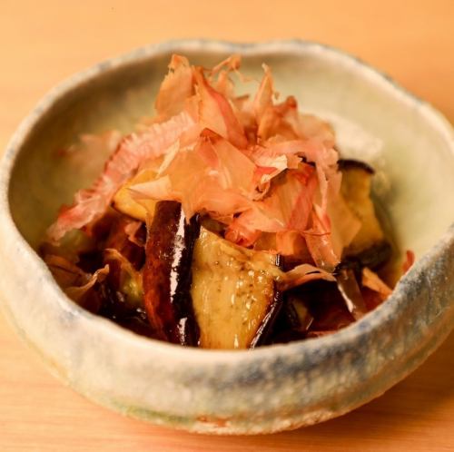 焼き茄子の出汁浸し
