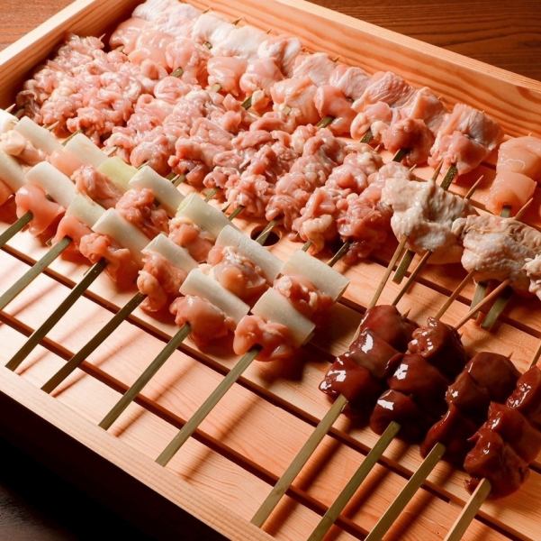 豊富に取りそろえた部位の数々。