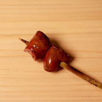 鶏レバー炭火焼