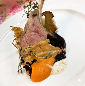 [Evening] Lamb or Magret Duck Dinner Course: 6,600 yen (Reservations required)