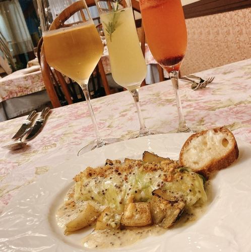 The perfect pairing of food and wine.