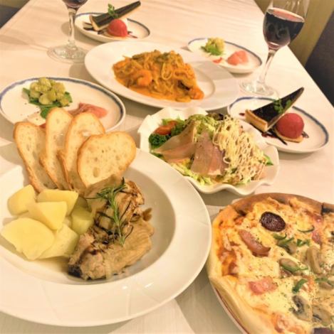 お客様のご要望にお応えして◎シェフおまかせコースが登場！パスタorピザが選べます♪