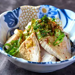 찐 닭 ~ 파 소스 ~