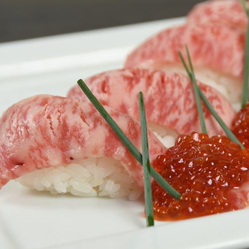 Our proud Japanese black beef sushi★