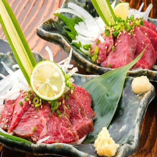 Excellent freshness directly from Kumamoto."Basashi" with a soft and rich flavor