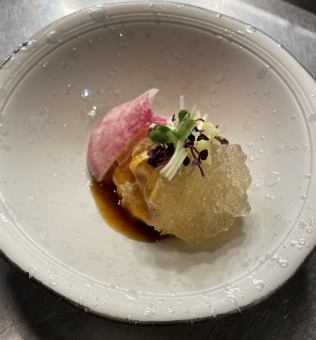 Monkfish liver cream cheese