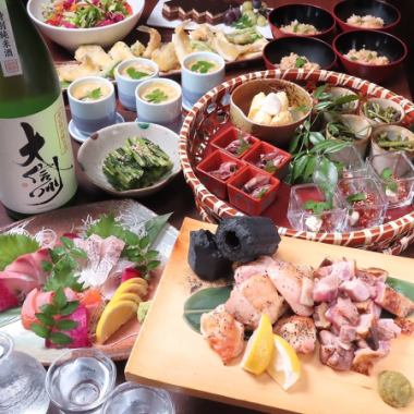 [Hachibei's usual izakaya course!] Includes 2 hours of all-you-can-drink! 18 dishes in total 5,500 yen → 5,000 yen (tax included)